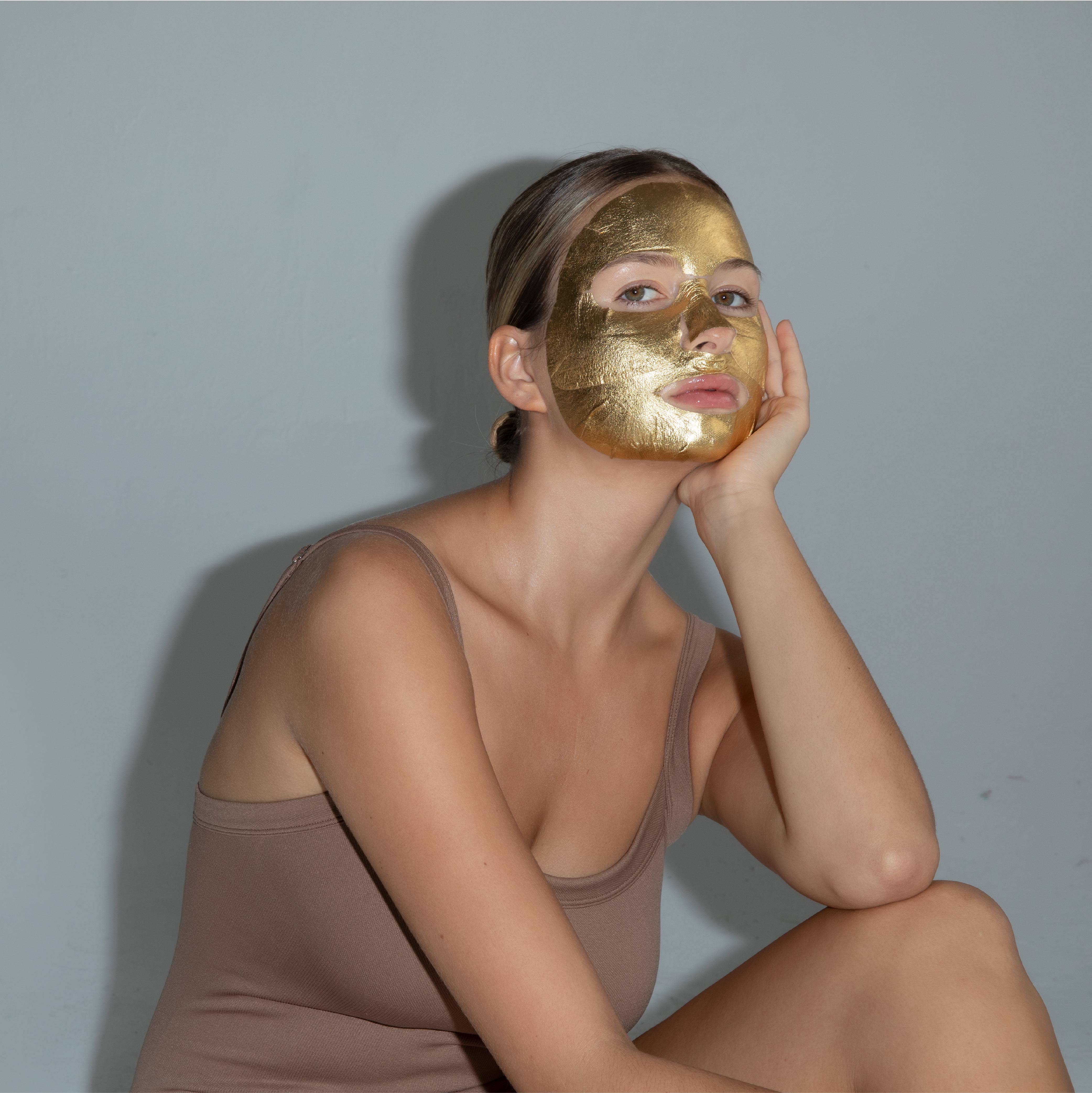24k Gold Foil Facial Mask