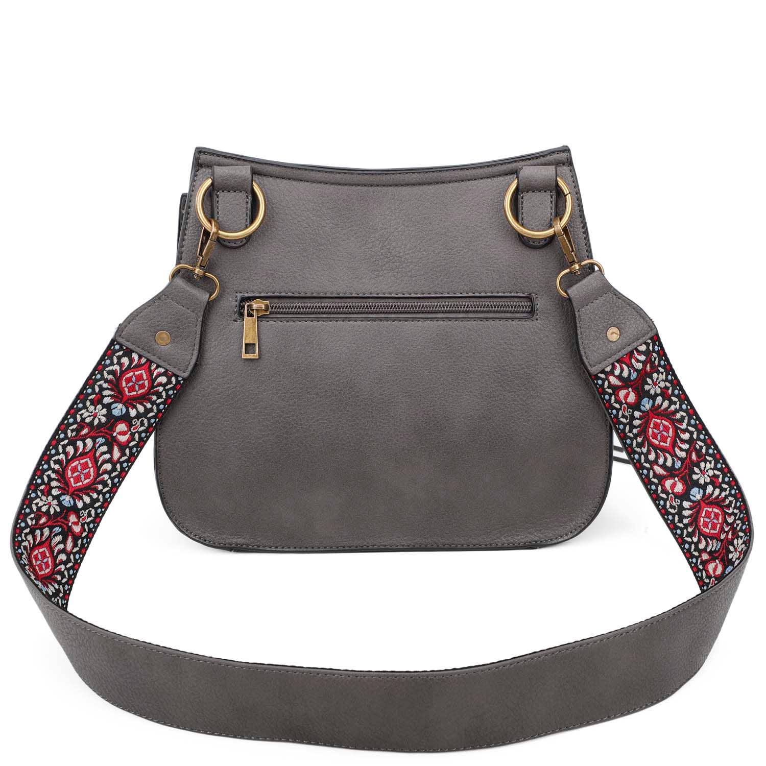 The Carlisle Crossbody: Dark Grey