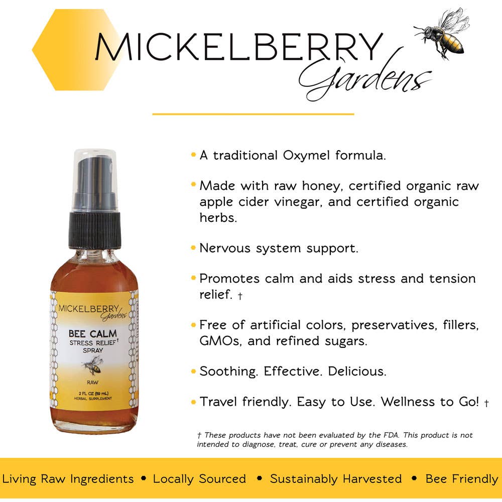 Bee Calm Stress Relief Spray — natural remedy for anxiety