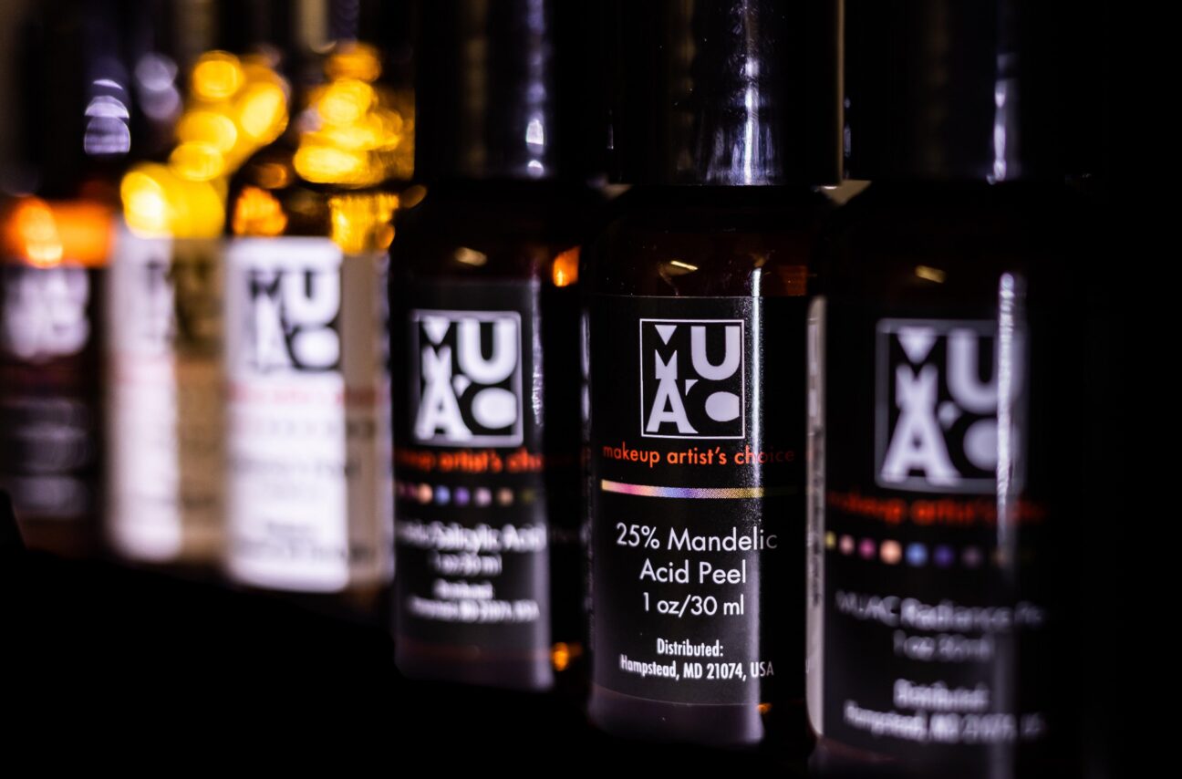 Row of home chemical peels